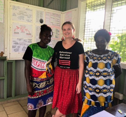 with two dedicated women youth leaders from central south bougainville at the end of our 2 day workshop focused around how to write grant applications